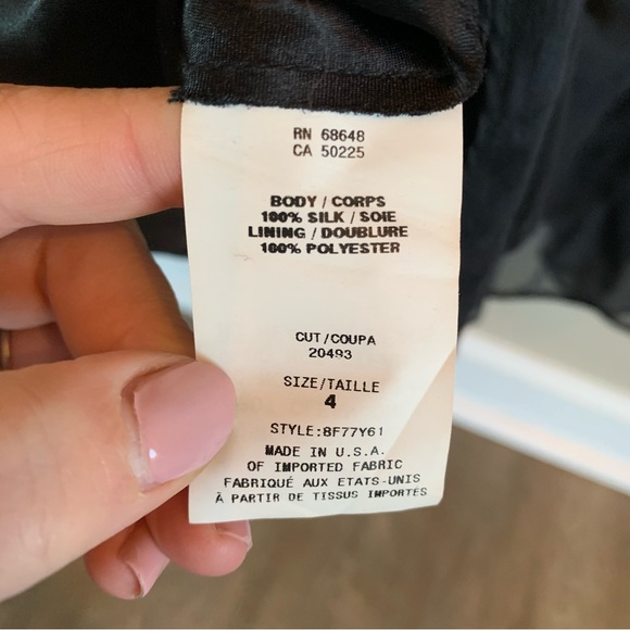 A.B.S. Collection by Allen Schwartz | Black Silk Evening Gown - Picture 7 of 16